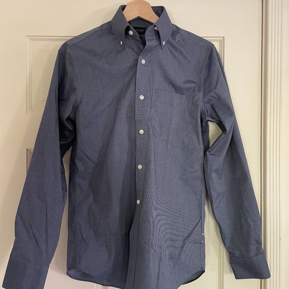 Slim Bowery wrinkle-free stretch cotton shirt